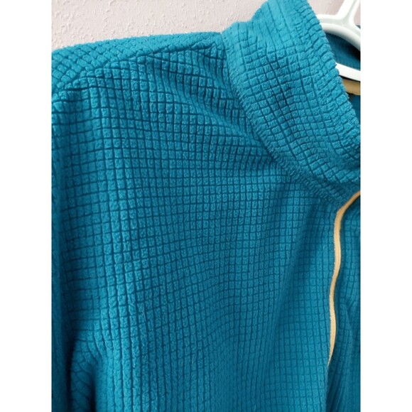 Orvis Trout Bum Mens Medium Blue 1/4 Zip Long Sleeve Fishing Sweatshirt Shirt - Picture 2 of 11